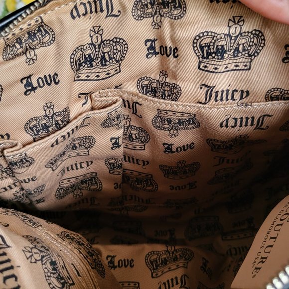 Juicy Couture Script Detail Velour Handbag - Picture 15 of 16